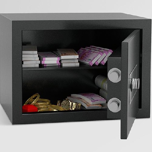 Secure Ebony Home Locker Durable CRCA Steel Pre Assembled